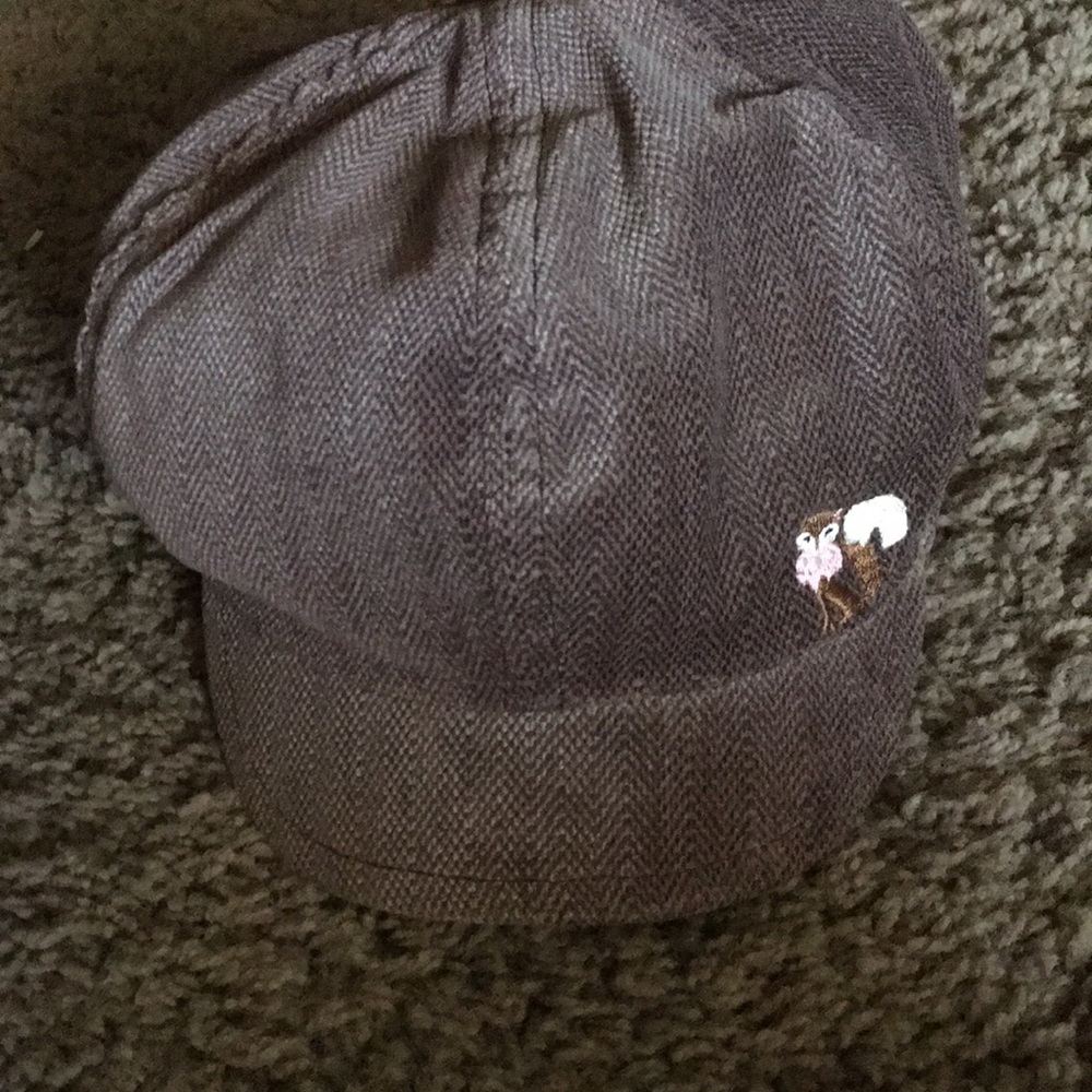 Vintage Gymboree very hard to find brown tweed cap from Fox Trot line Size L/XXL